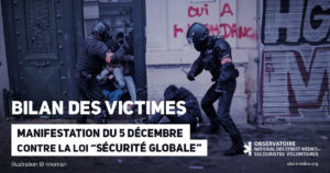 Bilan des victimes - Manifestation du 5 décembre contre la loi Sécurité Globale